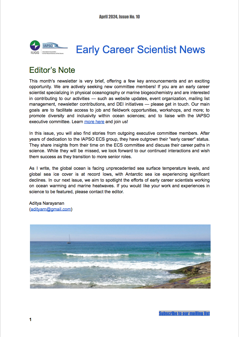 IAPSO ECS Newsletter, 2024, 10