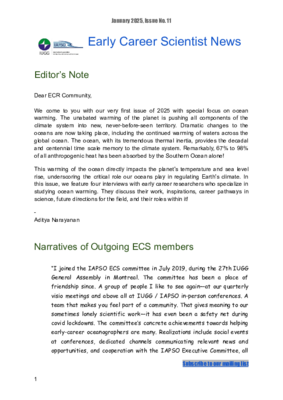 IAPSO ECS Newsletter, 2025, 01